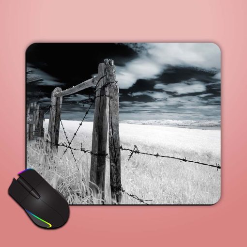 Dark Fence Background Mouse Pad Chachhi