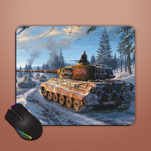 204Tank On Battele Illustration Mouse Pad Chachhi