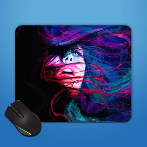 Girl Freehand Painting Mouse Pad Chachhi