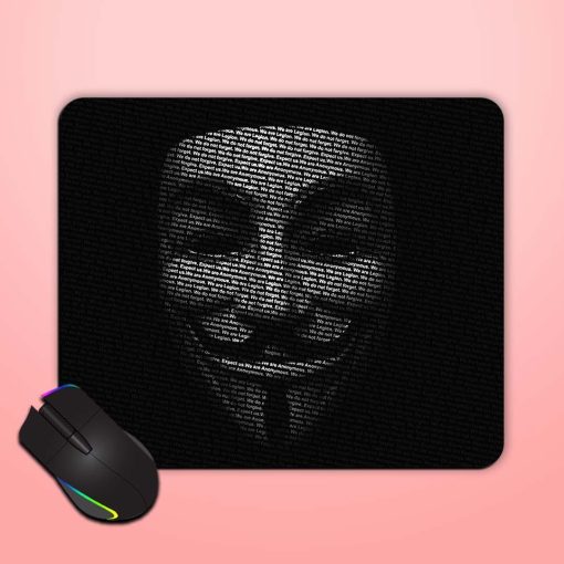 We Do Not Forget Typography Art Mouse Pad Chachhi