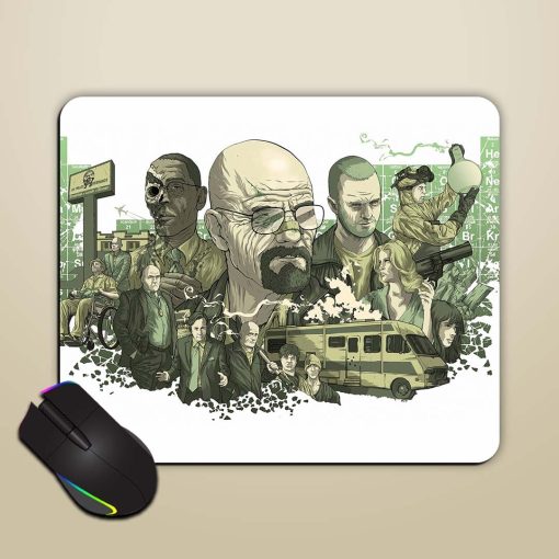 Brekinf Bad Wallpaper Mouse Pad