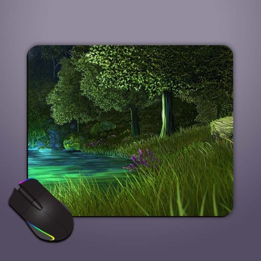 Night Lake View Mouse Pad Chachhi