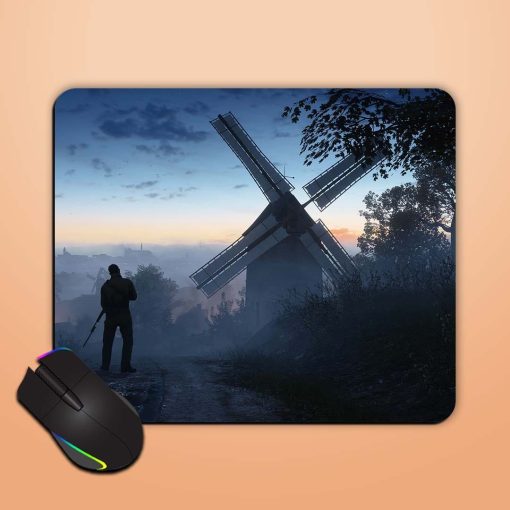 Wind Mill Illustration Mouse Pad Chachhi