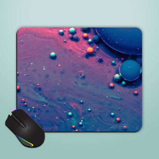 Purple Orange Color Dot Mouse Pad Chachhi