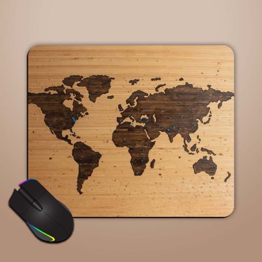 World Map Mouse Pad Chachhi