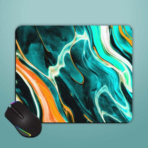 Color Blend Marble Design Mouse Pad