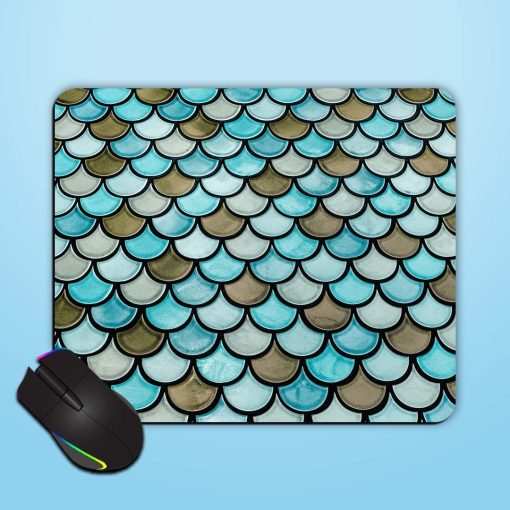 Vintage Blue Glass Mouse Pad Chachhi