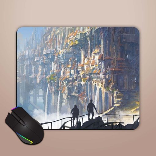 Giant City Fantasy Art Mouse Pad Chachhi