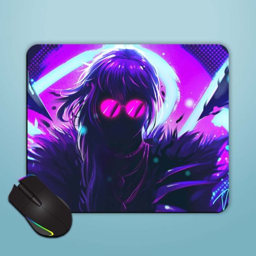 Neon Girl Mouse Pad Chachhi