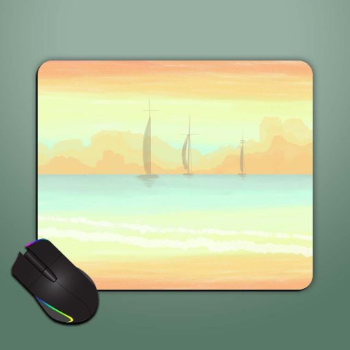 Illustration Boat Mouse Pad Chachhi