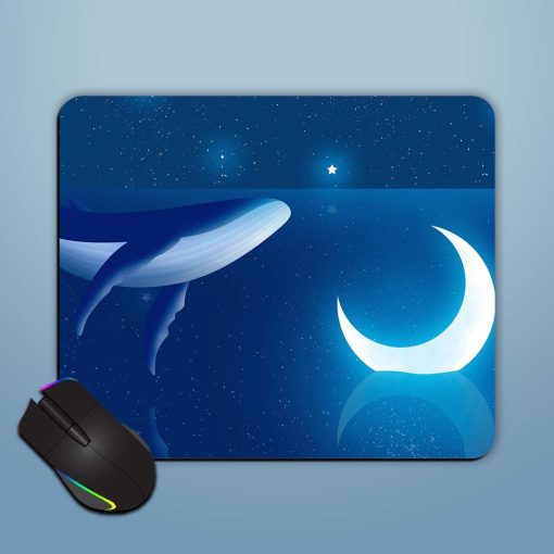 Blue Well With Moon Mouse Pad Chachhi