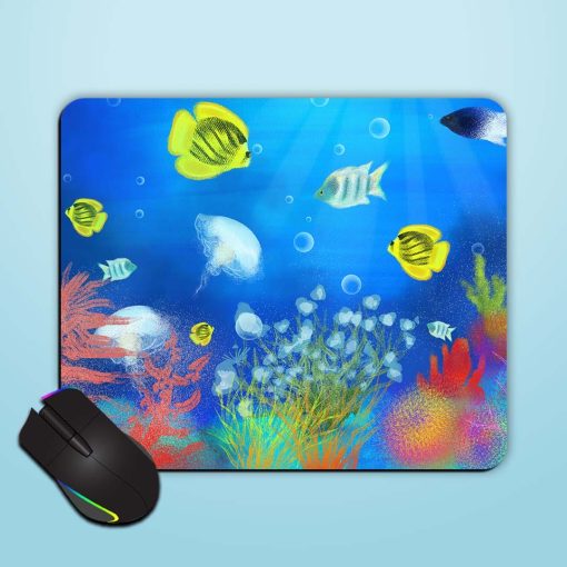 Fish Painting Mouse Pad