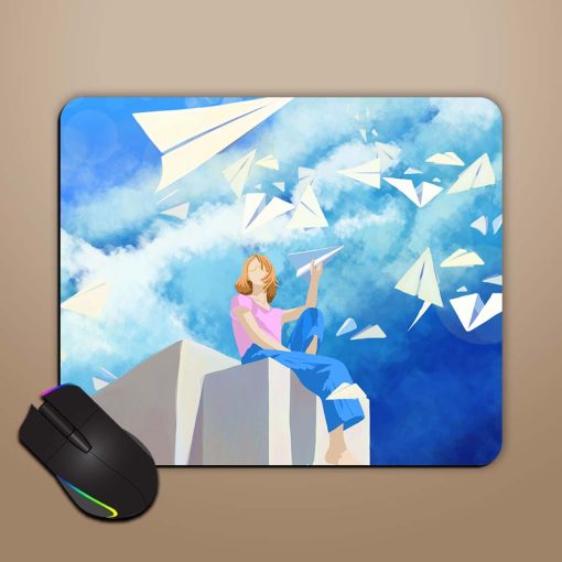 Girl Success Mouse Pad Chachhi