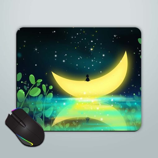 Beautiful Moon Mouse Pad Chachhi