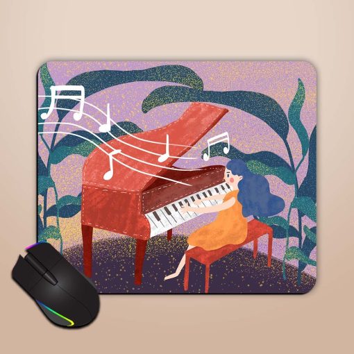 Playing Piano Mouse Pad Chachhi