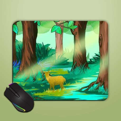 Forest Deer Mouse Pad Chachhi