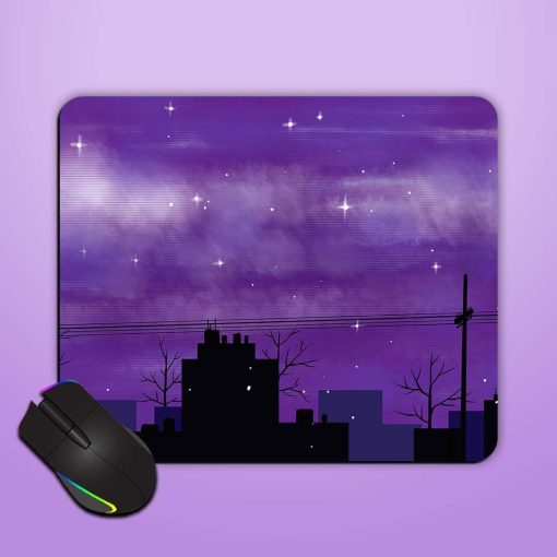 City Night Cloud Mouse Pad Chachhi