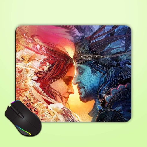 Red And Blue Mouse Pad Chachhi