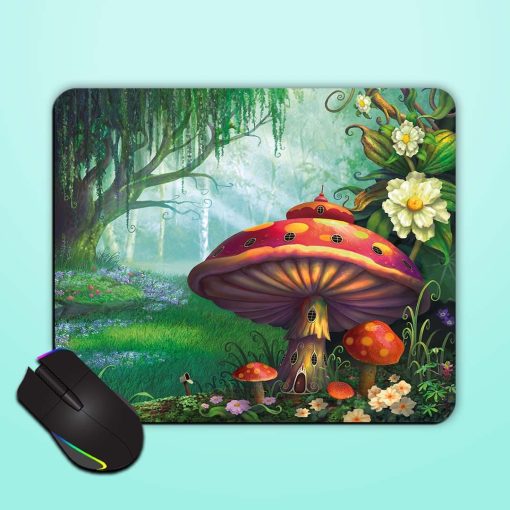 Mushroom House Mouse Pad Chachhi