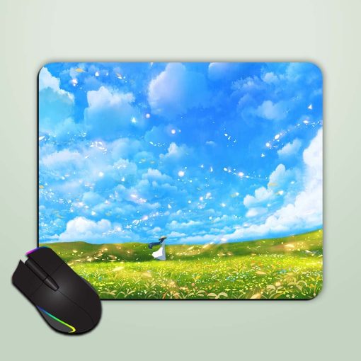 Flower Field Girl Mouse Pad Chachhi