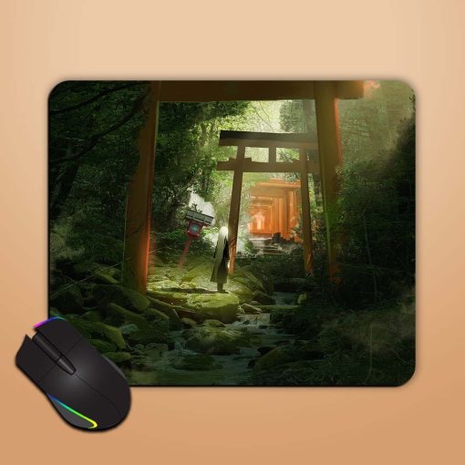 Old Temple Road Mouse Pad Chachhi