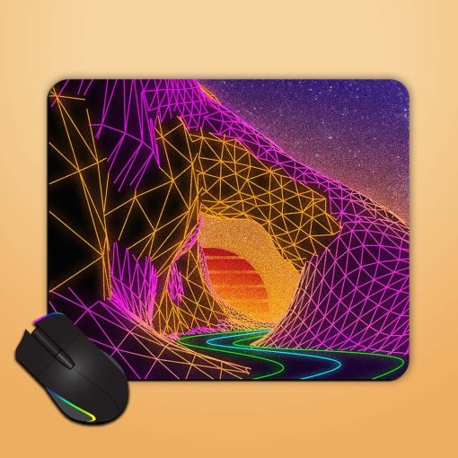 Neon Sunset Mouse Pad Chachhi