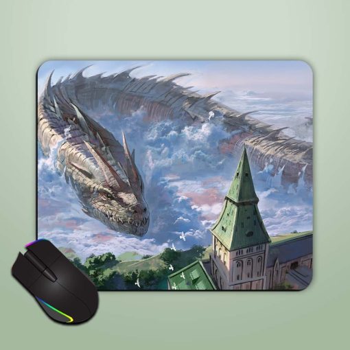 White Dragon Mouse Pad Chachhi