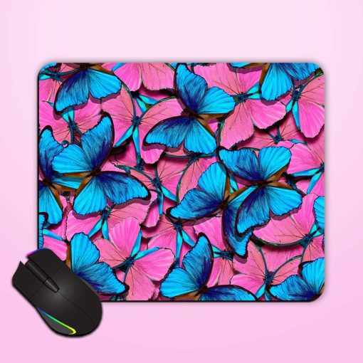 Pink Blue Natural Mouse Pad Chachhi