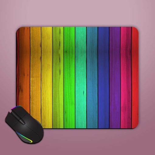 Colorful Wood Background Mouse Pad Chachhi