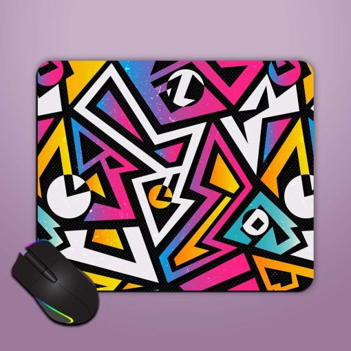 Abstract Music Geometric Mouse Pad Chachhi