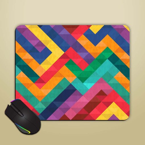 Colorful Seamless Geometric Mouse Pad Chachhi