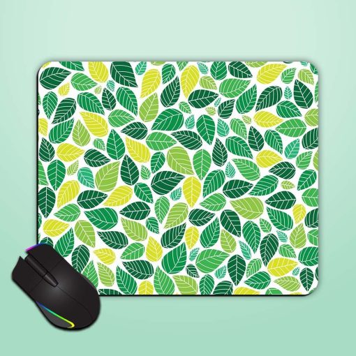 Abstract Colorful Leaves Mouse Pad Chachhi