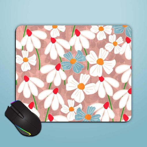 Abstract Petal Flowers Mouse Pad Chachhi