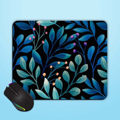 Cute Vector Floral Mouse Pad