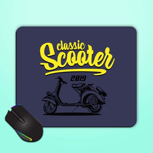 Classic Scooter Design Mouse Pad Chachhi