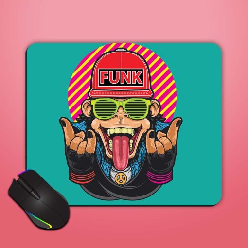 Funky Monkey Vector Mouse Pad Chachhi