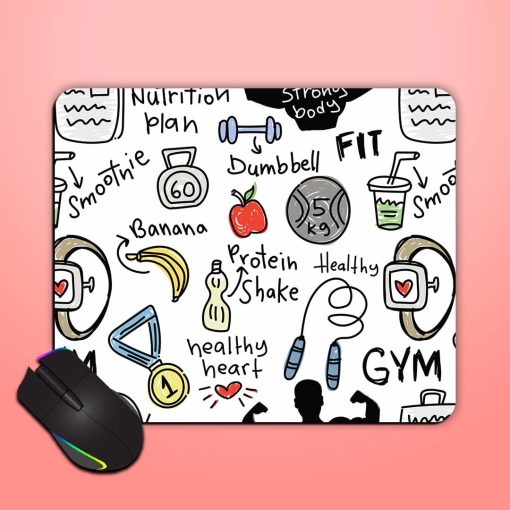 Healthy Lifestyle Concept Mouse Pad Chachhi