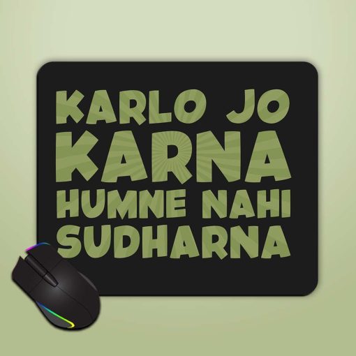 Humorous Hindi Quote Mouse Pad Chachhi