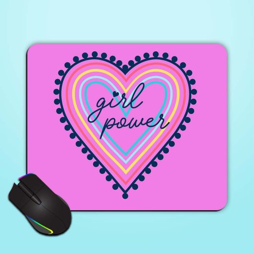 Hand Drawing Heart Mouse Pad Chachhi