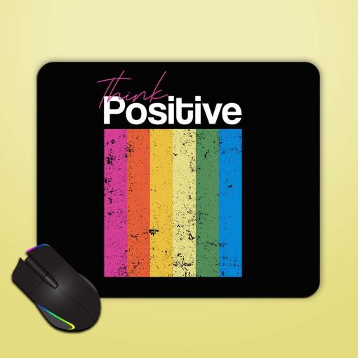 Think Positive Typography Mouse Pad Chachhi