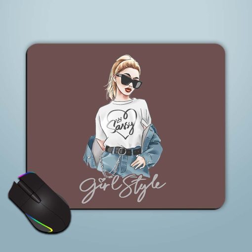 Girl Style Slogan Mouse Pad Chachhi