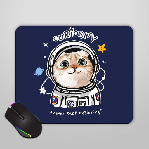 Curiosity Slogan Cute Mouse Pad Chachhi