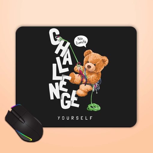 Challenge Yourself Slogan Mouse Pad Chachhi