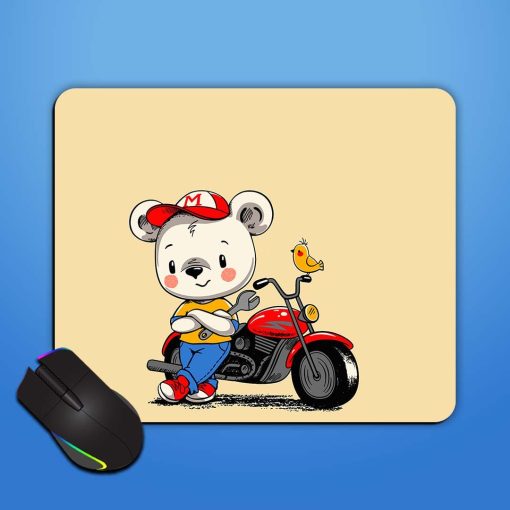 Cute Bear Near Mouse Pad Chachhi