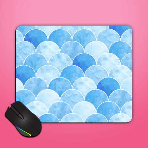 Seamless Watercolor Scales Mouse Pad Chachhi