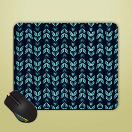 Spring Teal Foliage Mouse Pad Chachhi