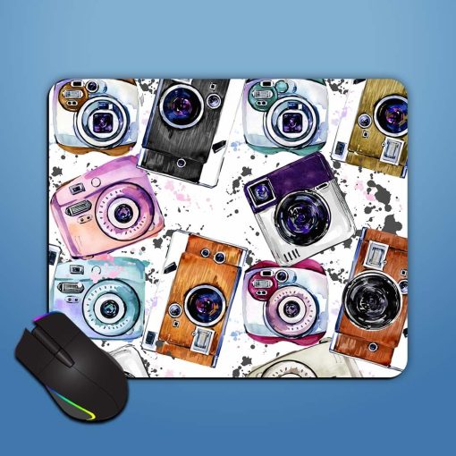 Photo Cameras Seamless Mouse Pad Chachhi