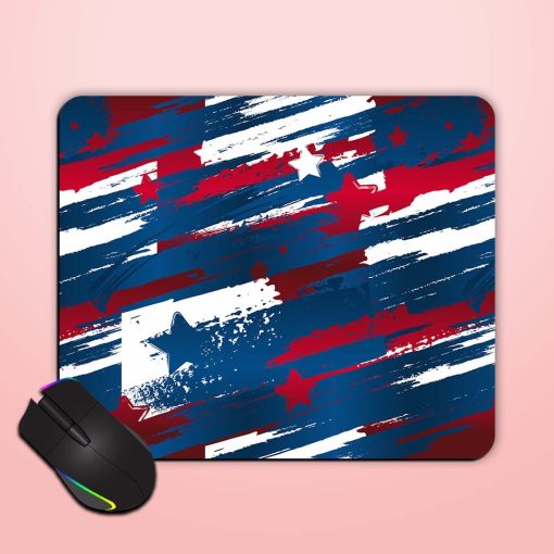 Abstract Seamless Usa Mouse Pad Chachhi