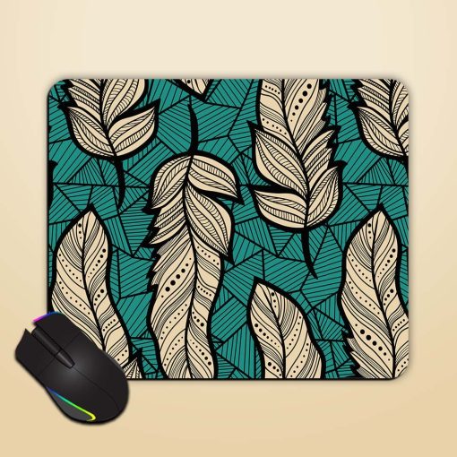 Feather Boho Pattern Mouse Pad Chachhi