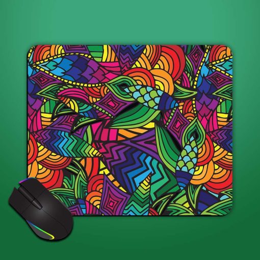 Abstract Multicolor Seamless Mouse Pad Chachhi